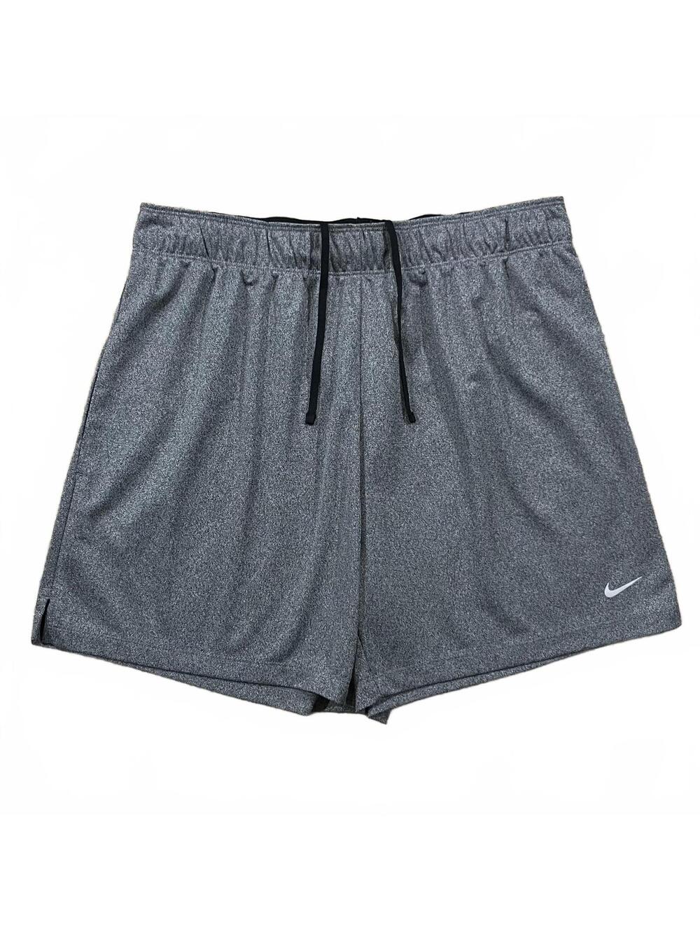 Nike Women's Attack Dri-FIT Fitness Mid Rise 5" Unlined Shorts Gray Size Large